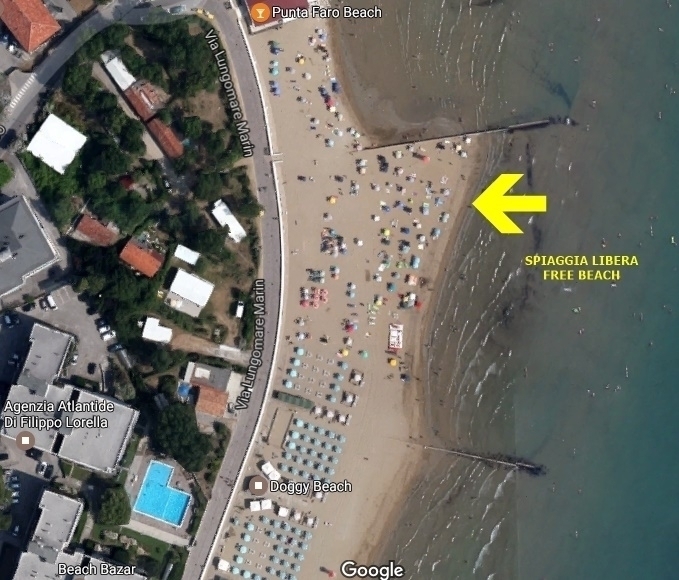 FREE BEACH (GRATIS USE) 20 MT. FROM THE RESIDENCE -  Agency  ATLANTIDE 